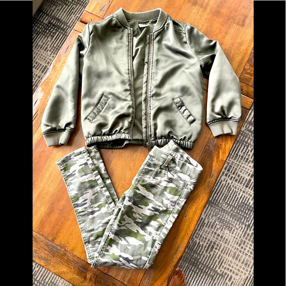 Girls bomber light jacket pants not included 7/8